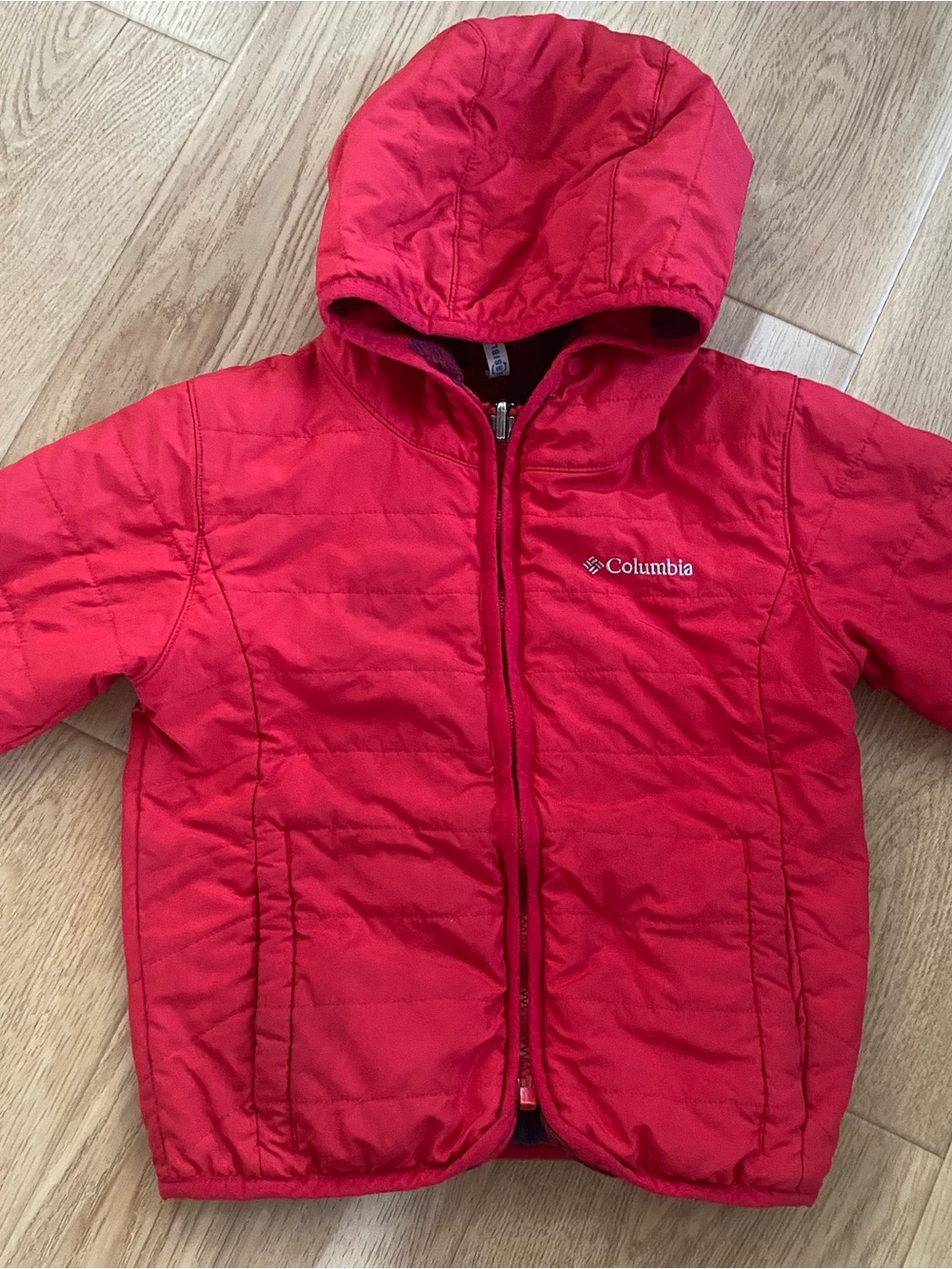 Columbia Reversible Hooded Puffer Jacket